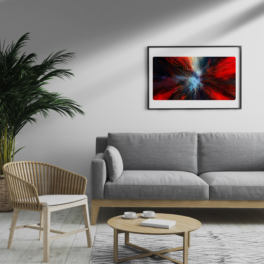 Colour Explosion Abstract Print