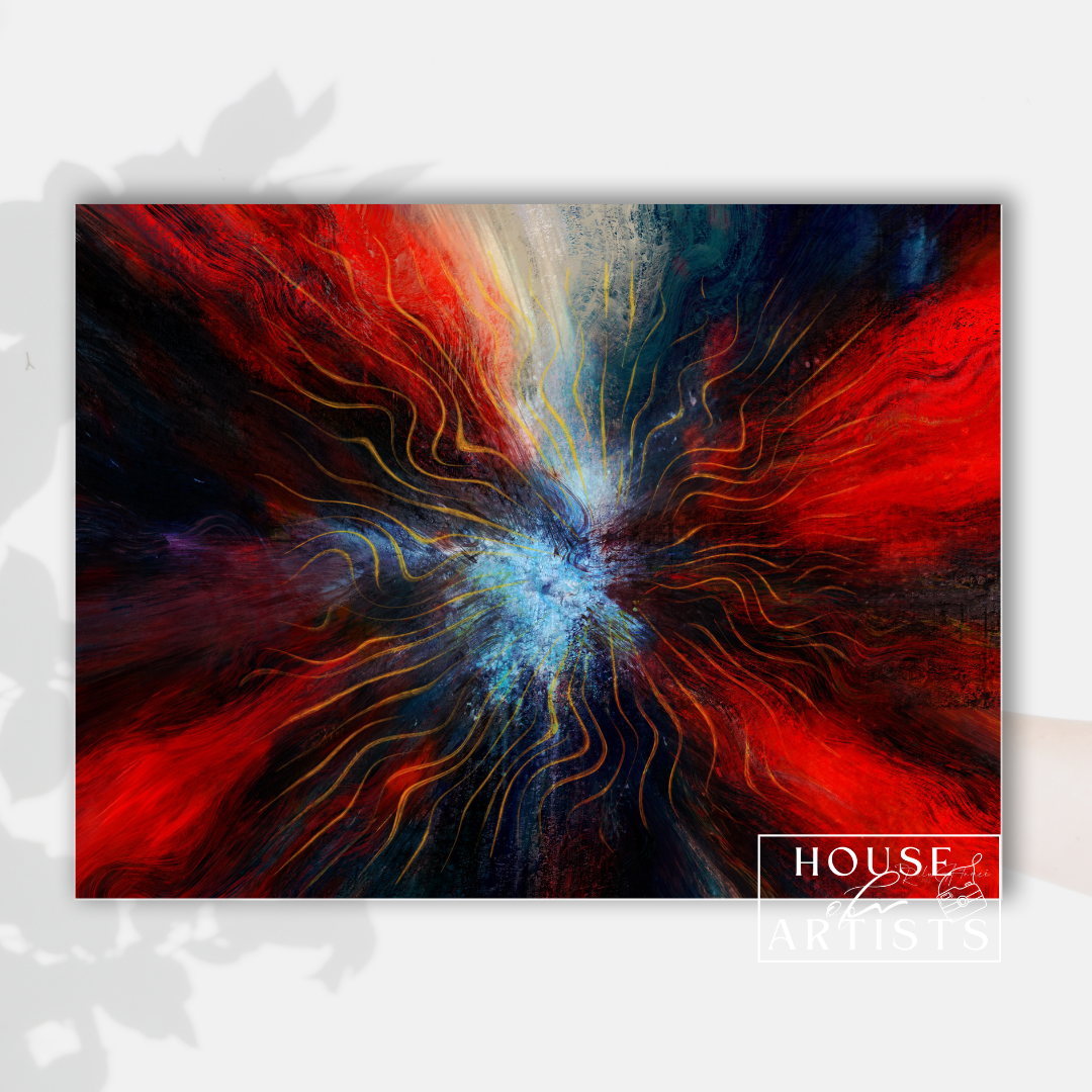 Colour Explosion Abstract Print