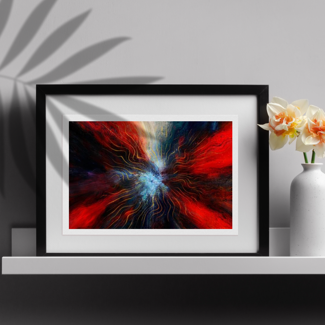Colour Explosion Abstract Print