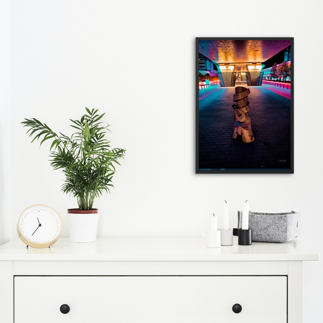 Sculpture under a Bridge Print