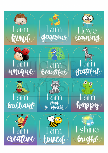 Children affirmation cards