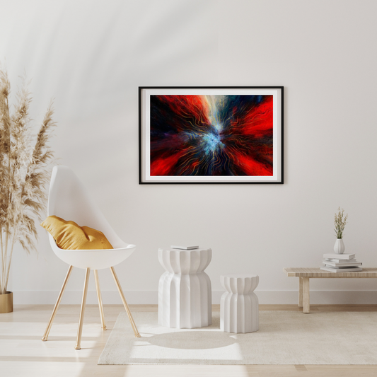 Colour Explosion Abstract Print