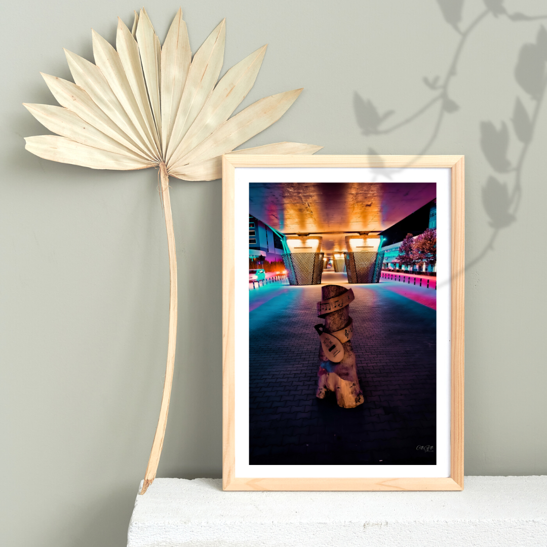 Sculpture under a Bridge Print