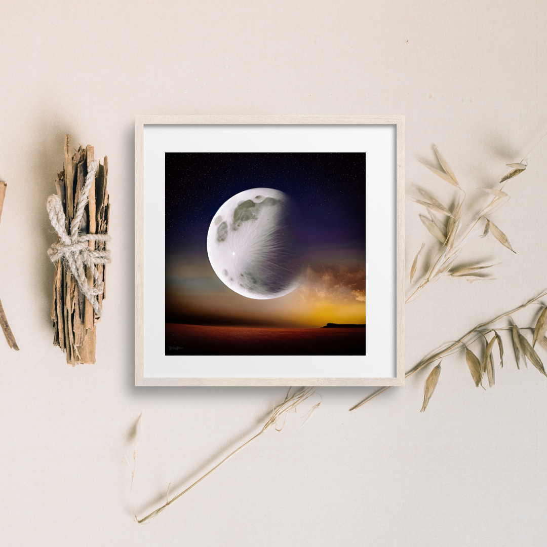 Falling Moon Print