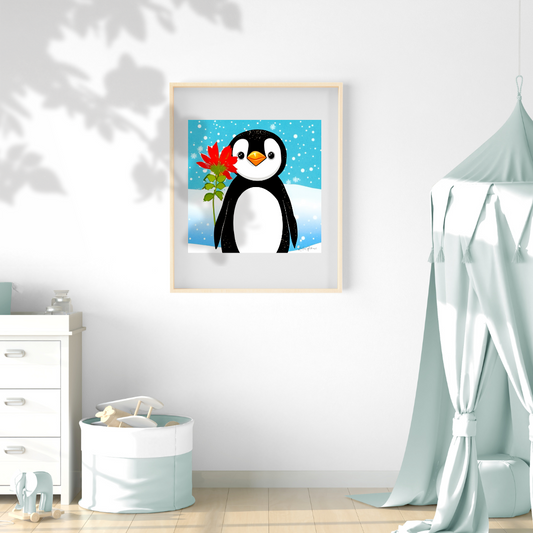 Cute Cartoon Penguin Print