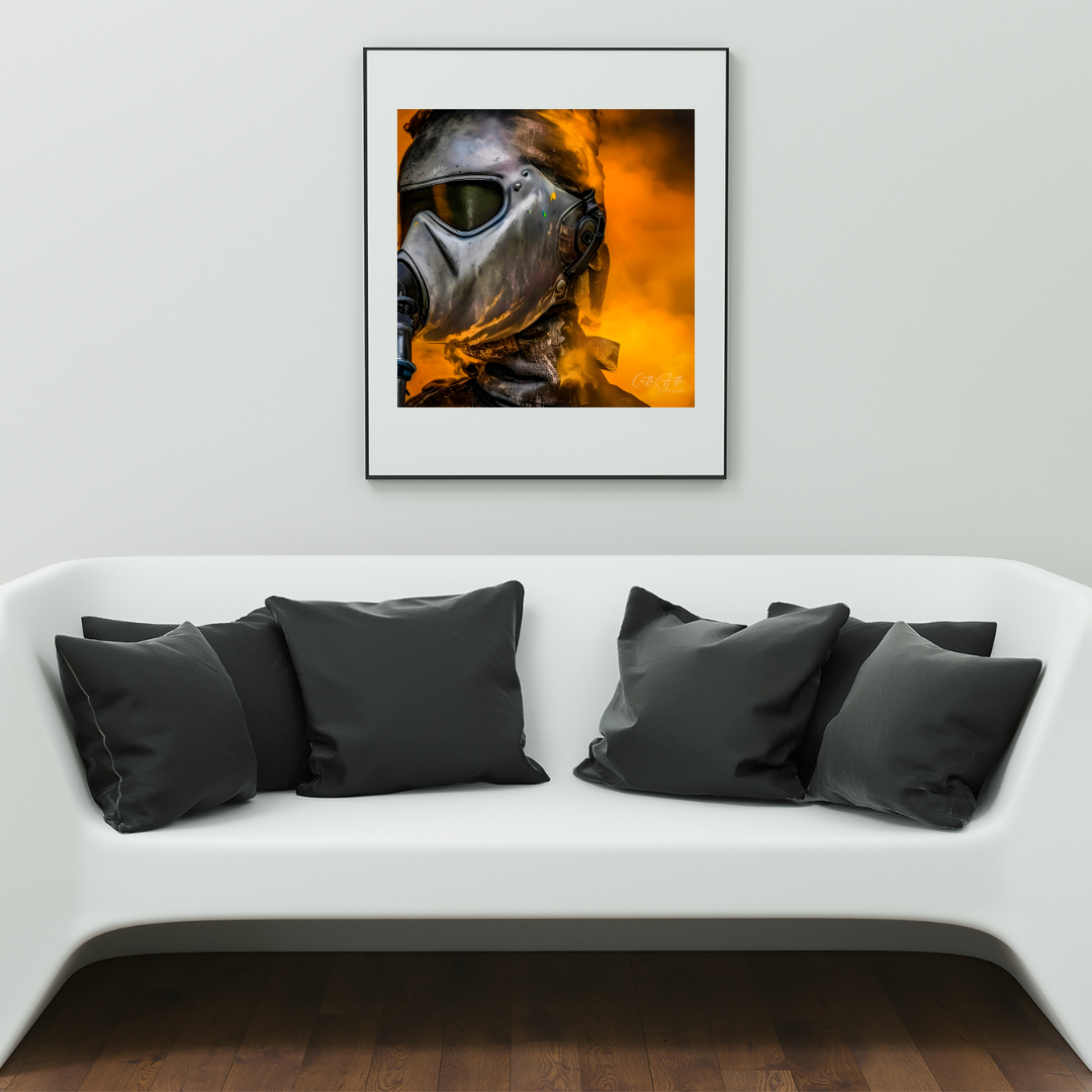 Dystopian Smoke Masks Prints