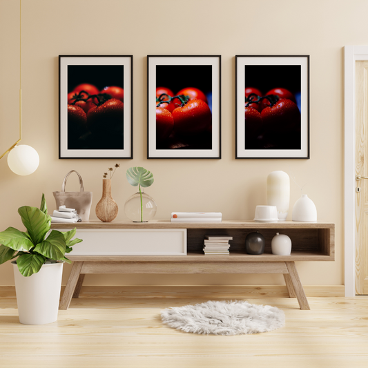 Macro Tomato Trio Print