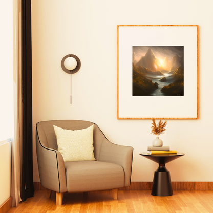 Valley of Shadows and Light Abstract Art Print