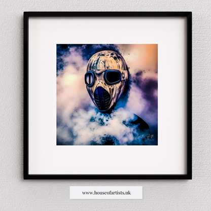 Dystopian Smoke Masks Prints