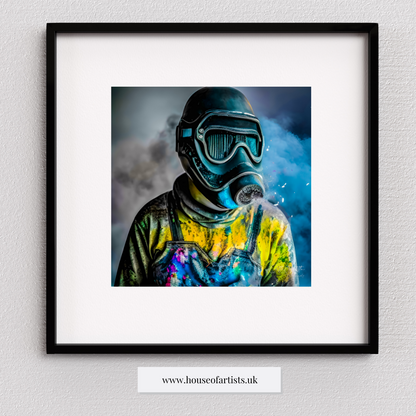 Dystopian Smoke Masks Prints