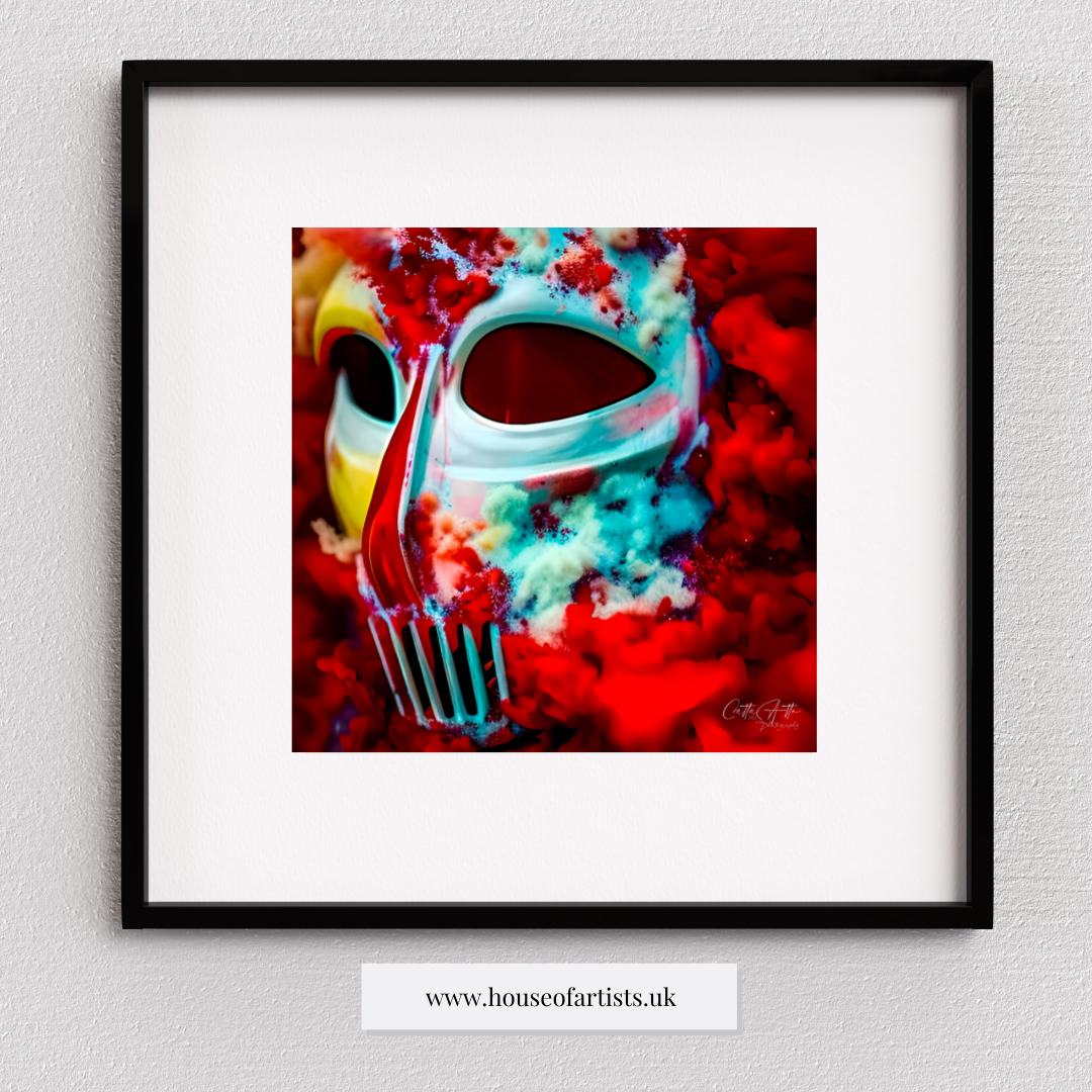 Dystopian Smoke Masks Prints