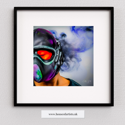 Dystopian Smoke Masks Prints