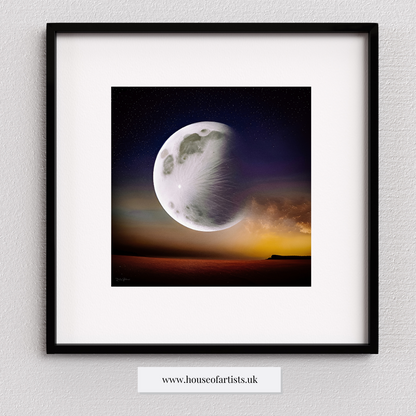 Falling Moon Print