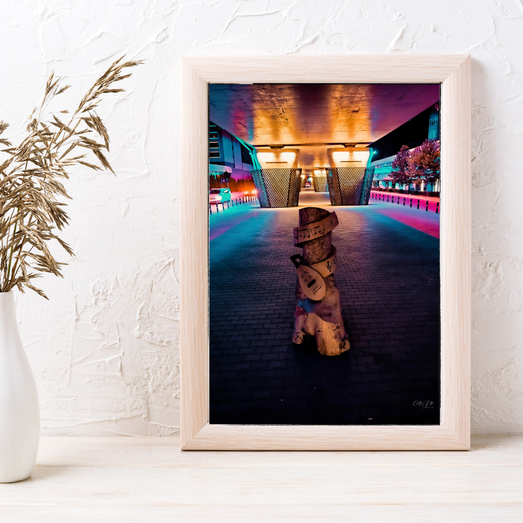 Sculpture under a Bridge Print