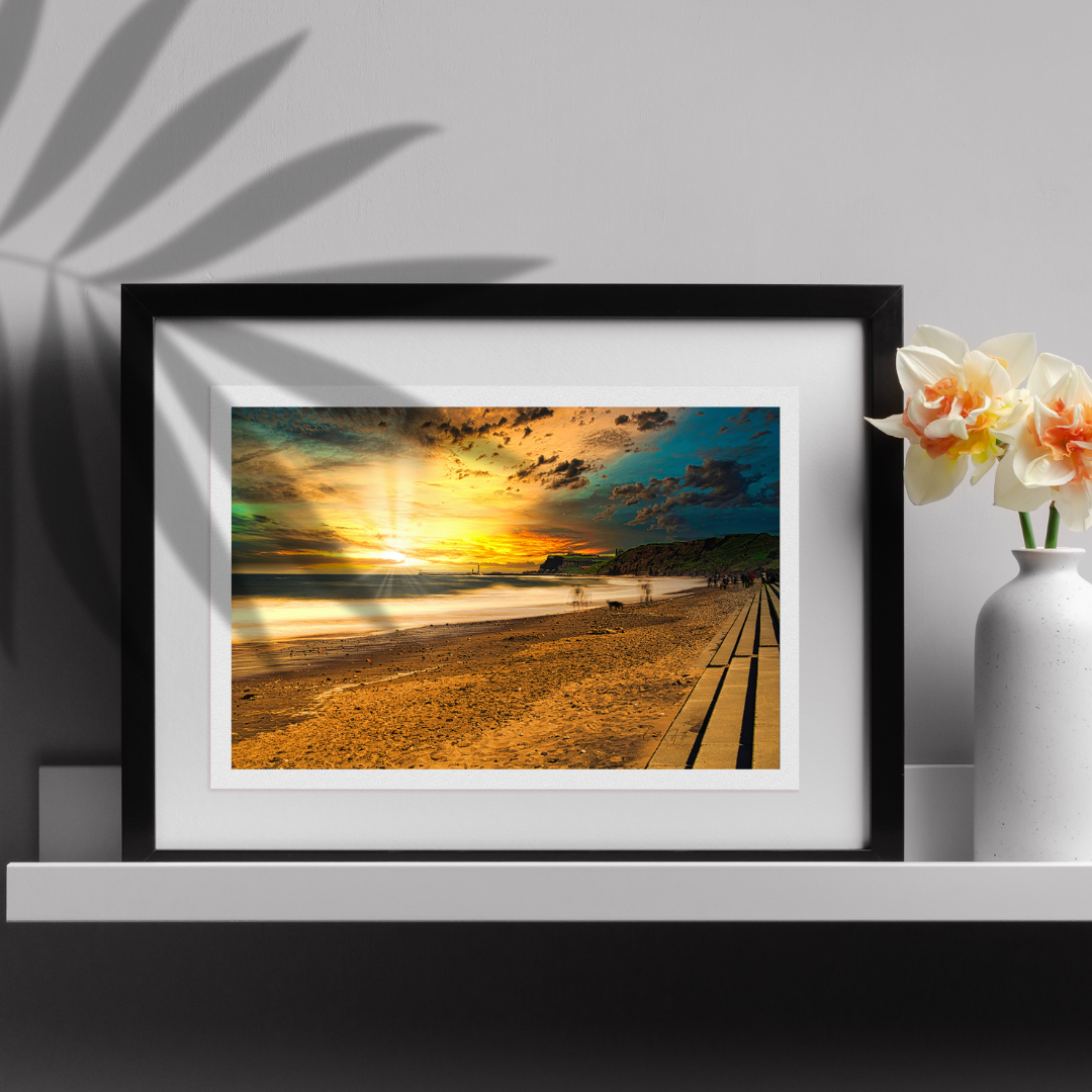 Landscape Beach Sunset Print