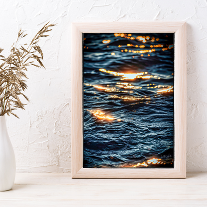 Sunset in Waves Print