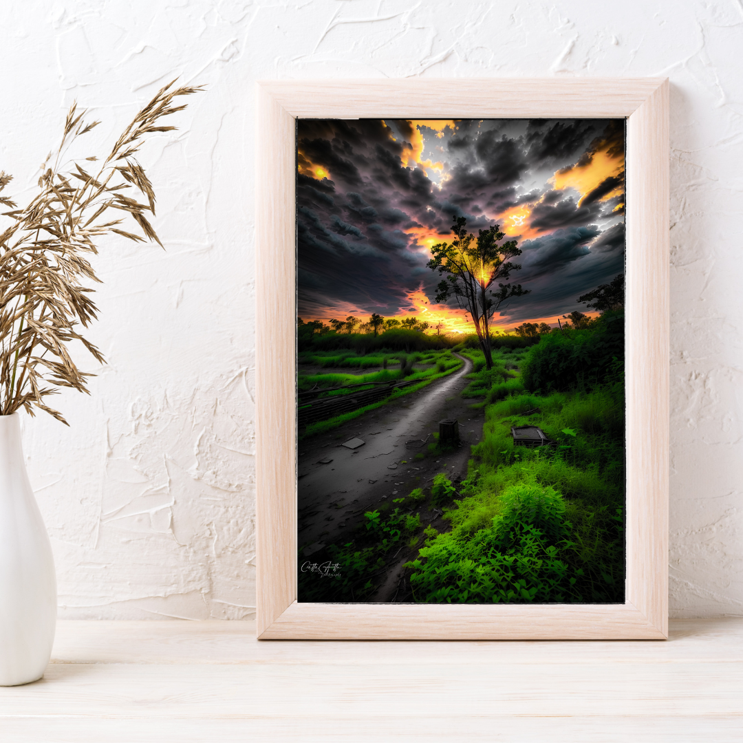 Trail at Sunset Print