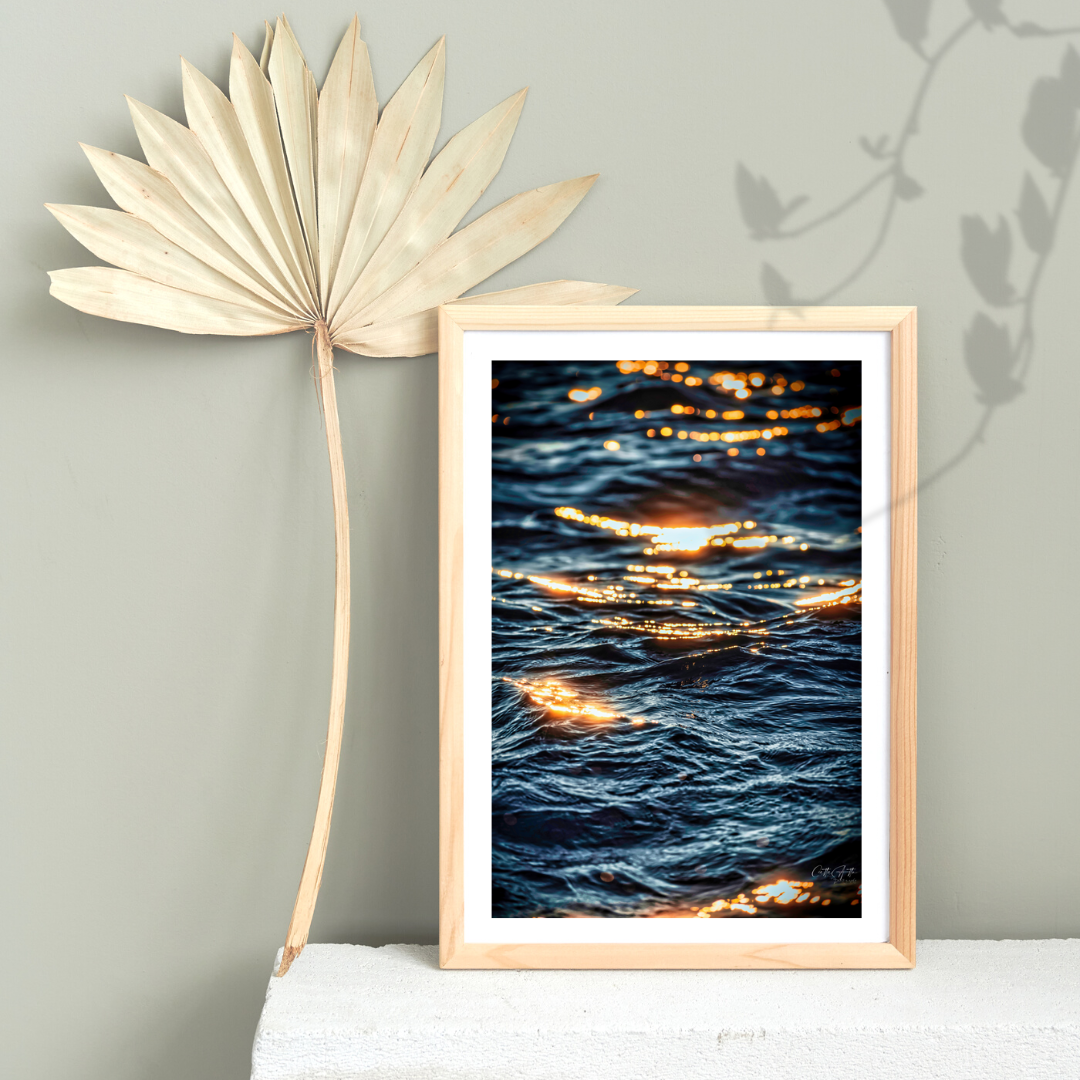 Sunset in Waves Print