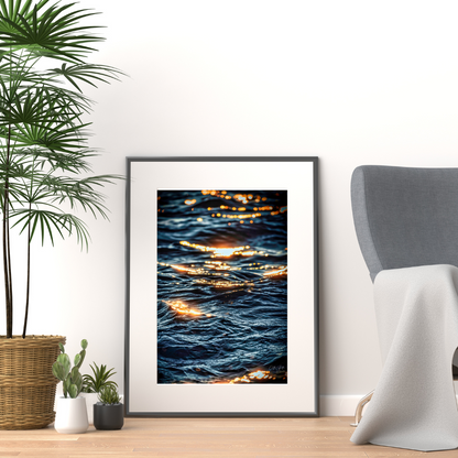 Sunset in Waves Print