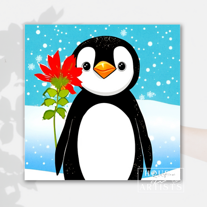 Cute Cartoon Penguin Print