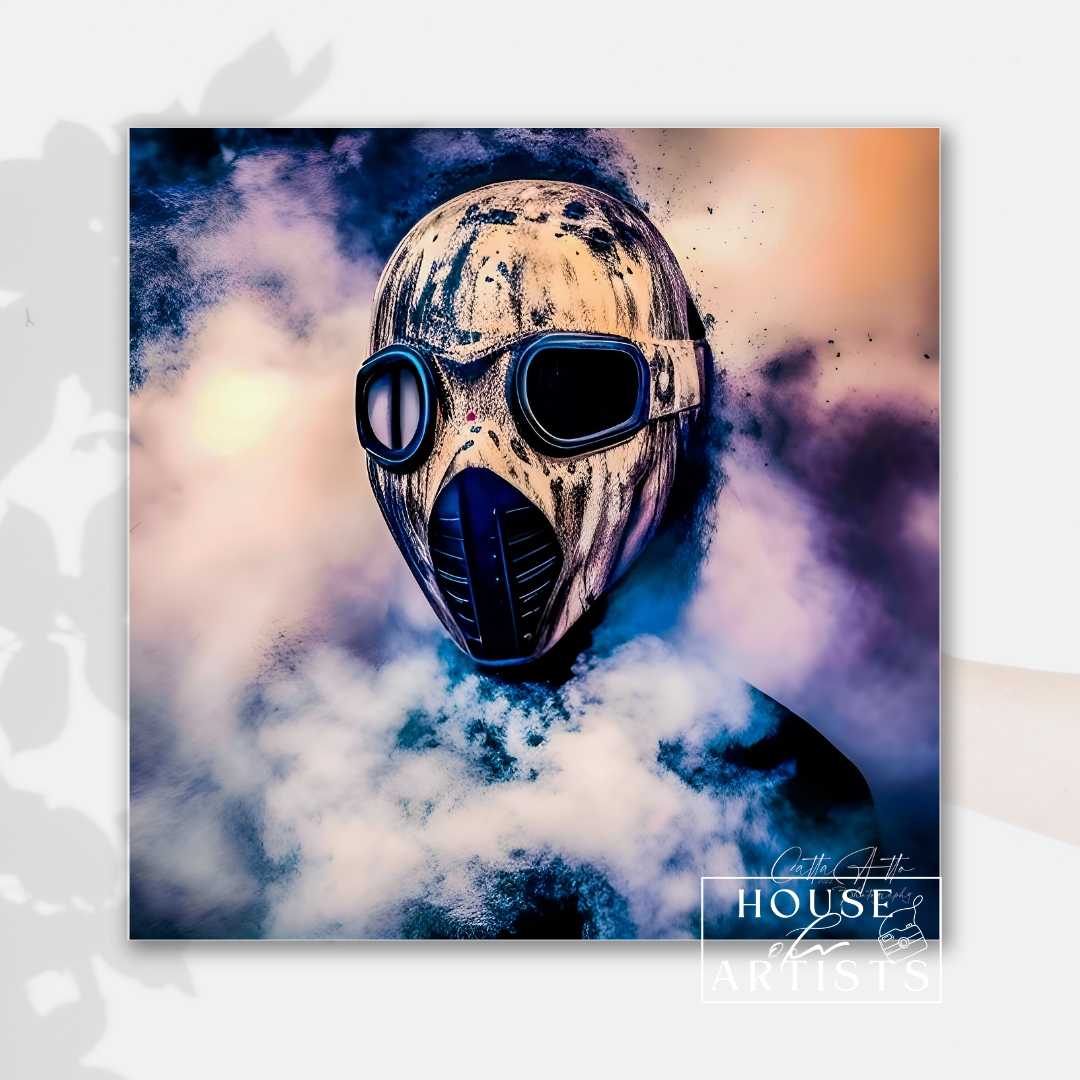 Dystopian Smoke Masks Prints