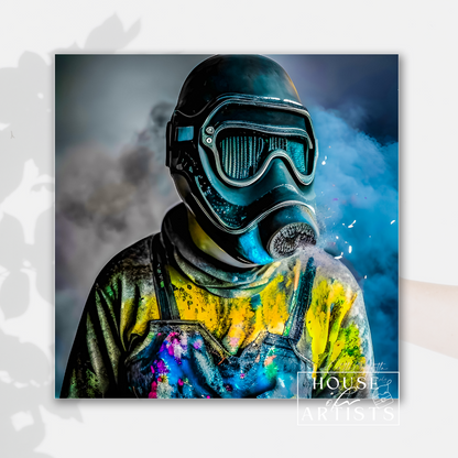 Dystopian Smoke Masks Prints