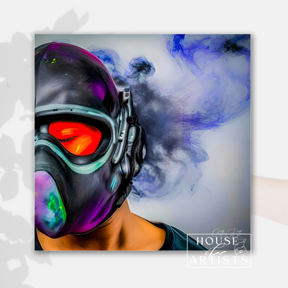 Dystopian Smoke Masks Prints