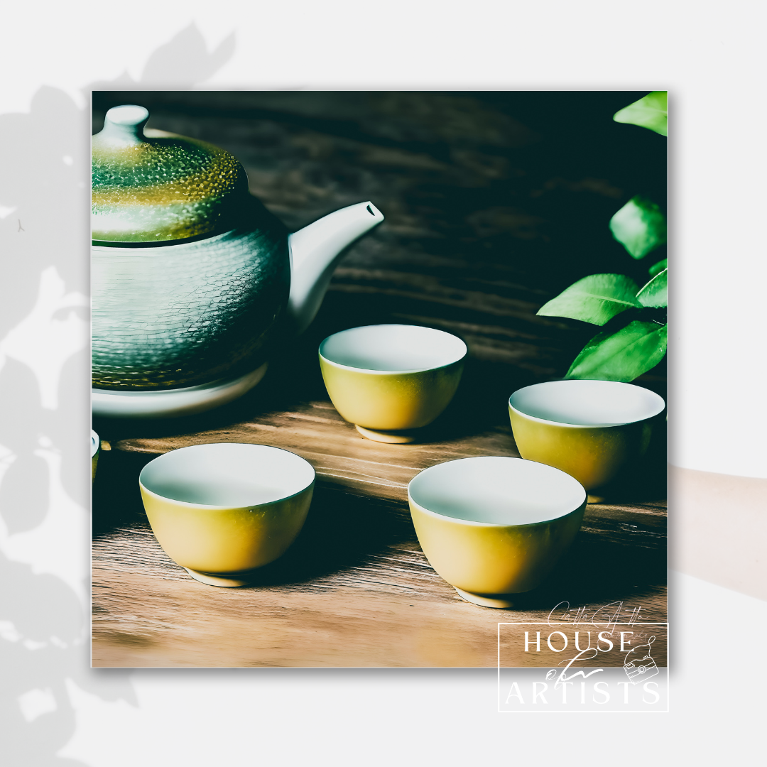 Japanese Tea Set Print