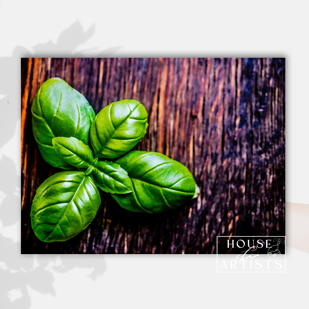 Macro Basil Print