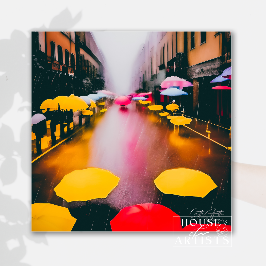 Mix & Match Umbrellas Cityscape Prints