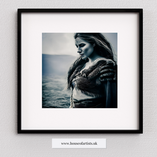 Grieving Viking Woman Print