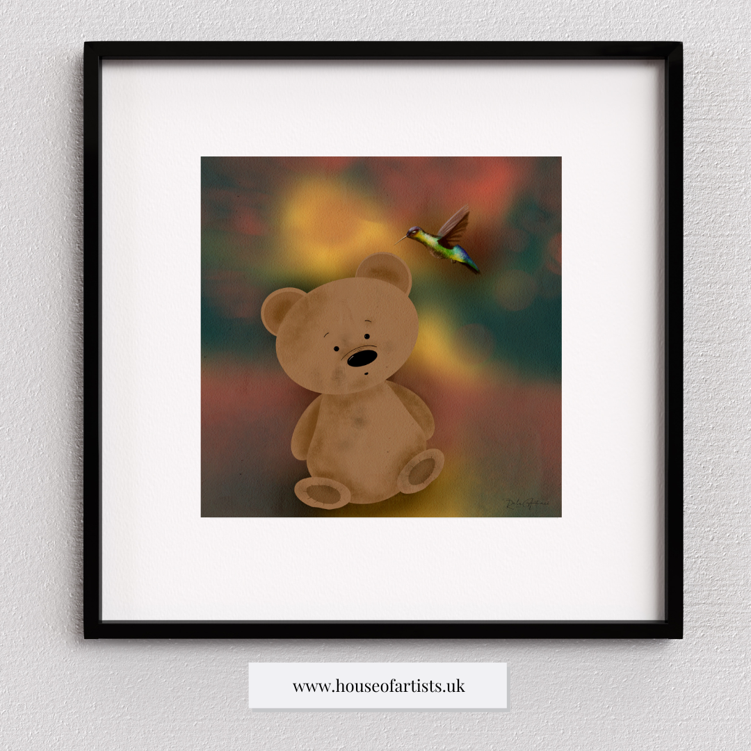 Teddy B and Humming B Friendship Print