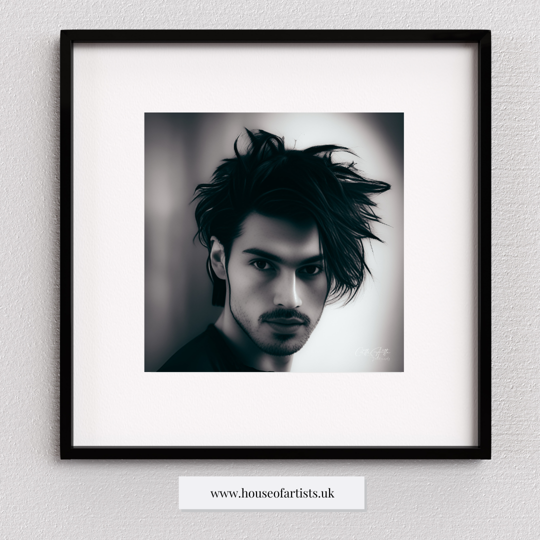 Moody Man Portrait Print