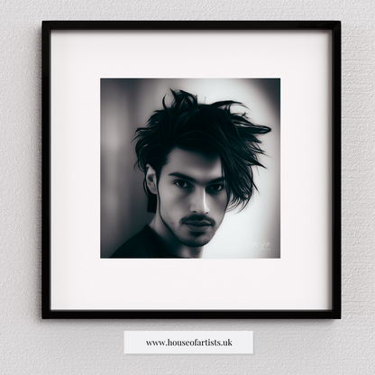 Moody Man Portrait Print