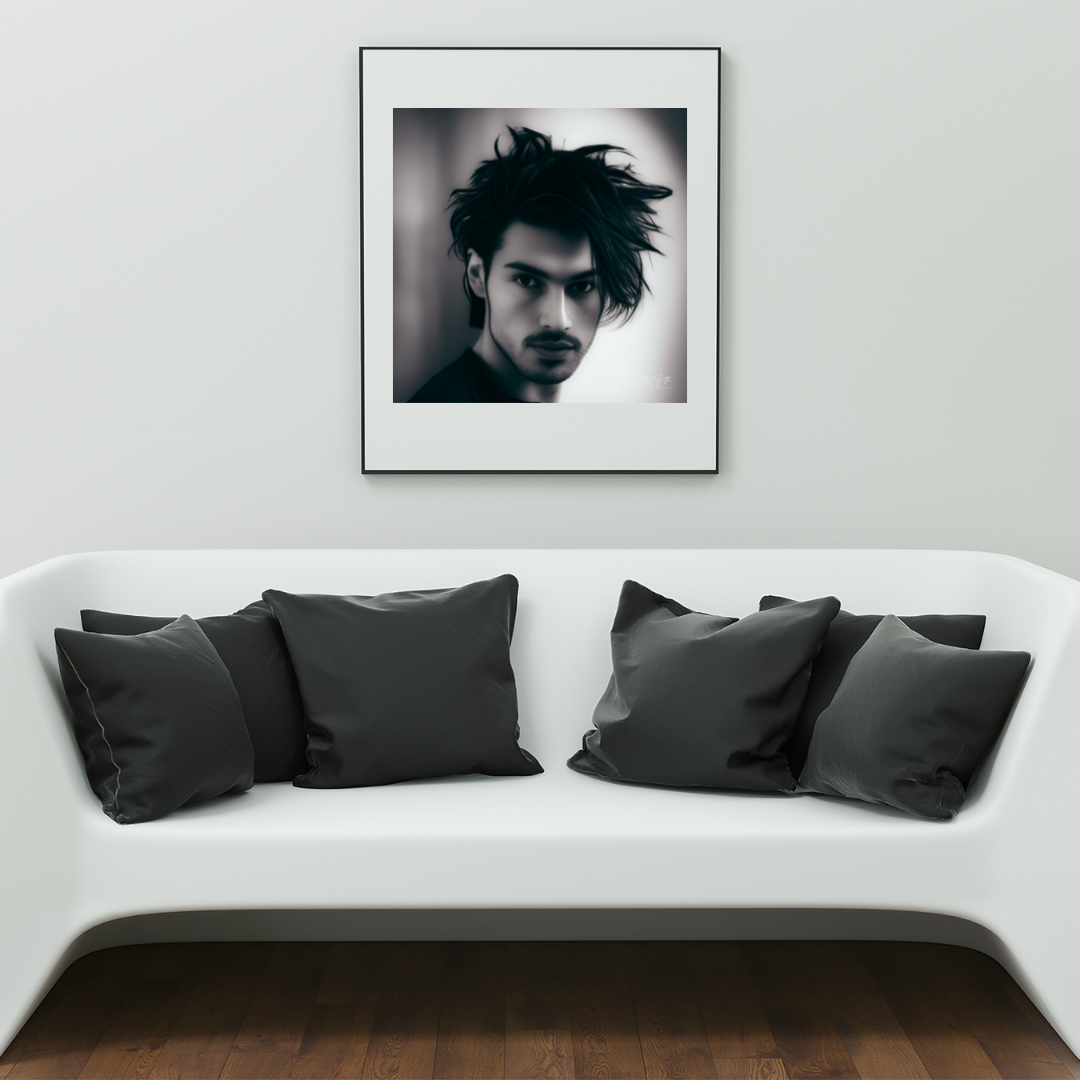 Moody Man Portrait Print