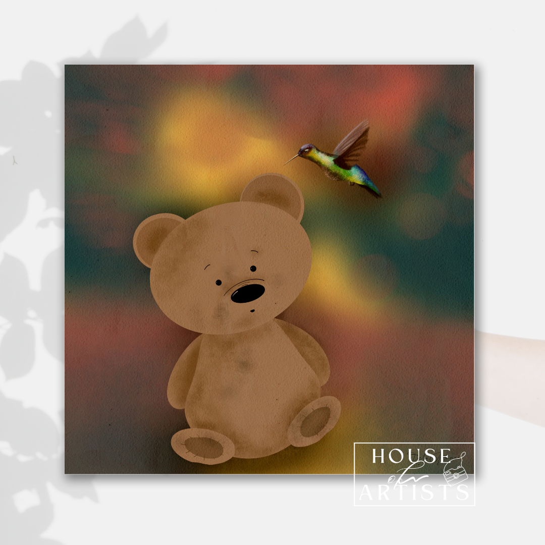 Teddy B and Humming B Friendship Print