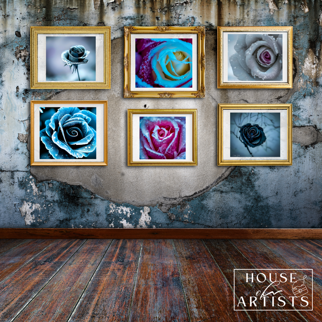 Mix & Match Frozen Roses Prints