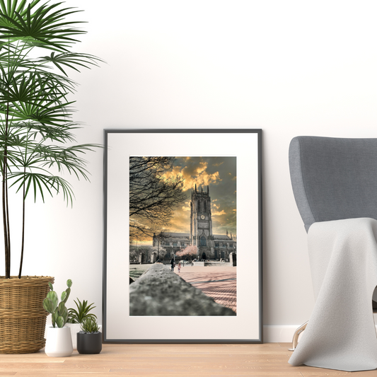 Landscape Cathedral at Sunset Print