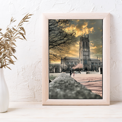 Landscape Cathedral at Sunset Print