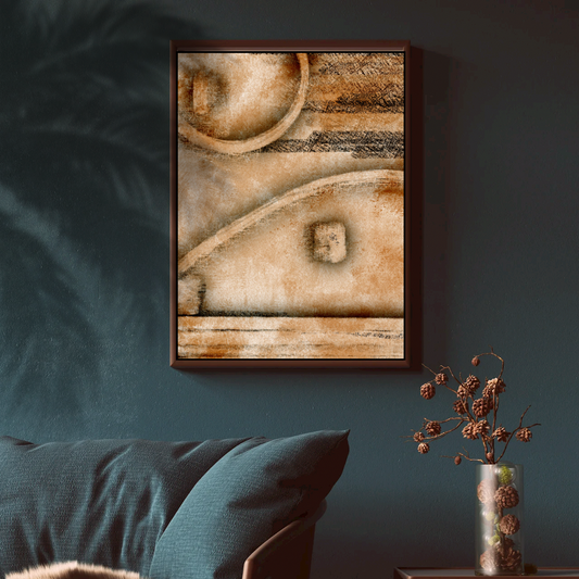 Vintage Swirls Abstract Art Print